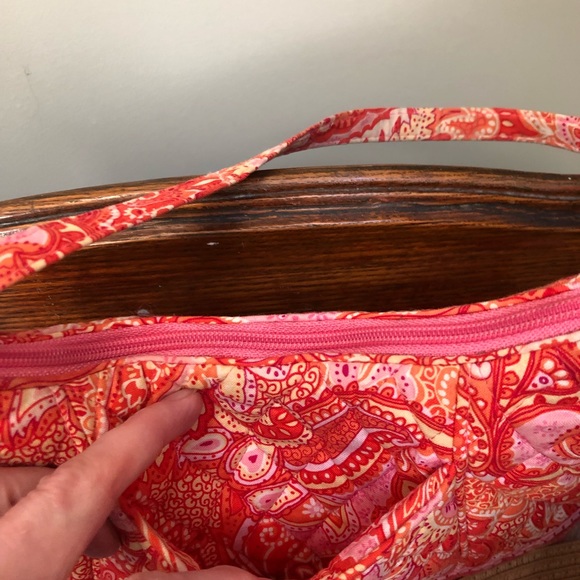 Vera Bradley orange and pink purse - Picture 3 of 7